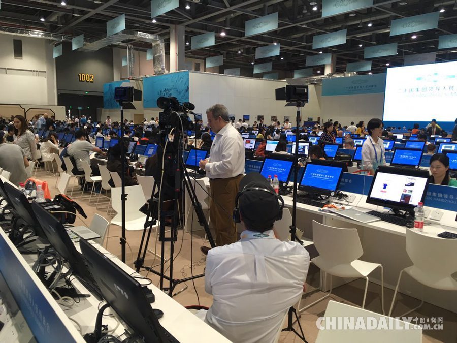 杭州G20領導人峰會開幕 外國記者爭相報道