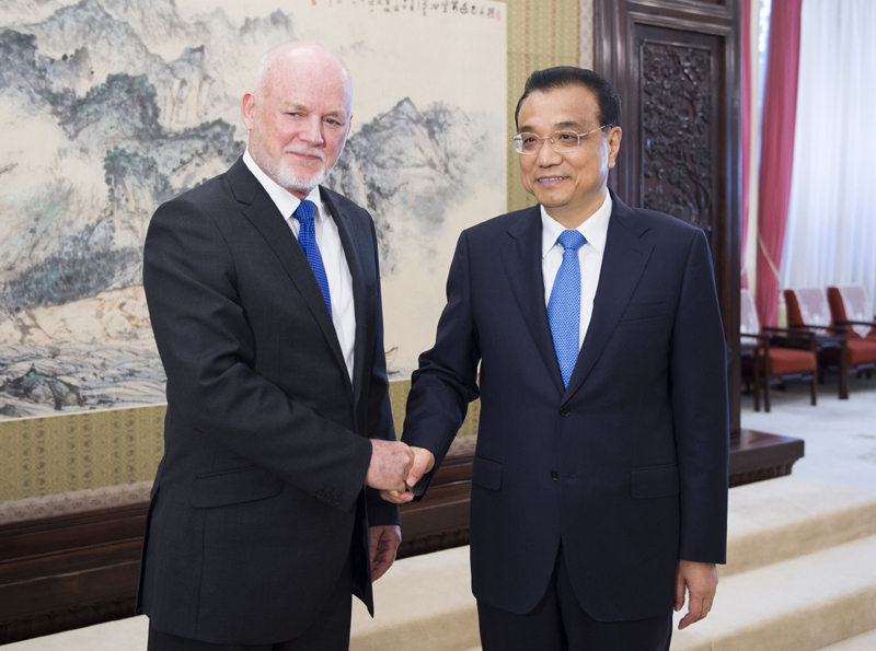 李克強(qiáng)會見聯(lián)大主席:共同應(yīng)對人類面臨的各項(xiàng)挑戰(zhàn)