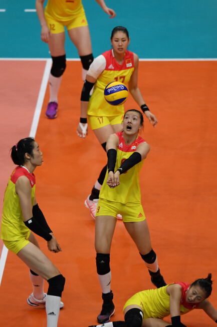 里約奧運會排球——女排小組賽：中國隊不敵美國隊