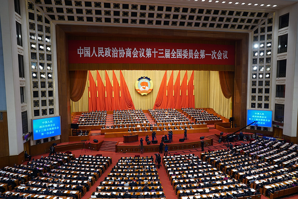 全國政協十三屆一次會議第二次全體會議