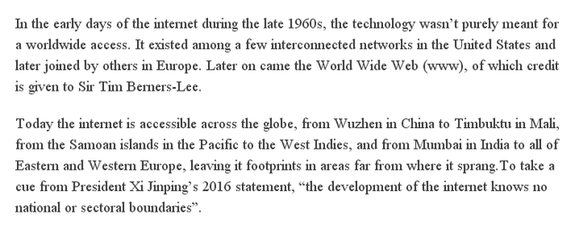 【老外談】烏鎮(zhèn)峰會(huì)為互聯(lián)網(wǎng)未來發(fā)展打下堅(jiān)實(shí)基礎(chǔ)