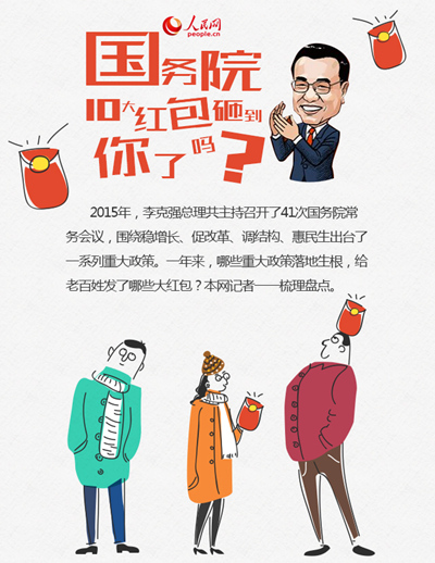 2015國(guó)務(wù)院十大紅包砸到你了嗎？