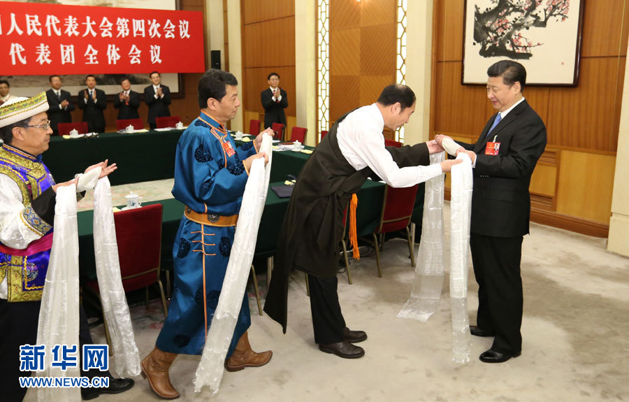 <FONT color=red>習(xí)近平李克強(qiáng)張德江王岐山張高麗分別參加全國人大會(huì)議一些代表團(tuán)審議</FONT>