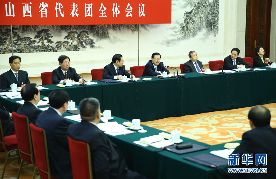 <FONT color=red>習(xí)近平李克強(qiáng)張德江王岐山張高麗分別參加全國人大會(huì)議一些代表團(tuán)審議</FONT>