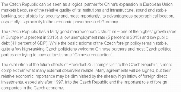 【習主席訪問捷克老外談④】捷克：一次對接“一帶一路”的國家試驗