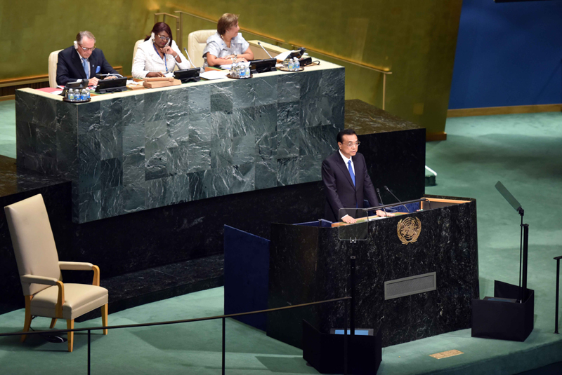 聯大“首秀”壓軸戲:李克強在聯大一般性辯論發表講話