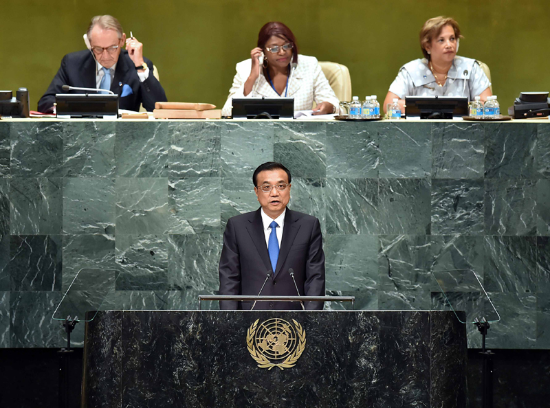 聯大“首秀”壓軸戲:李克強在聯大一般性辯論發表講話