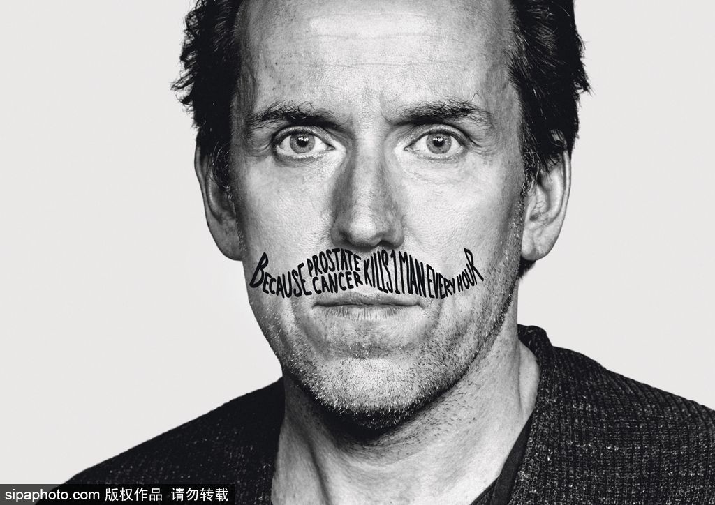 神奇的八字胡！英國慈善組織宣傳關(guān)愛男性健康