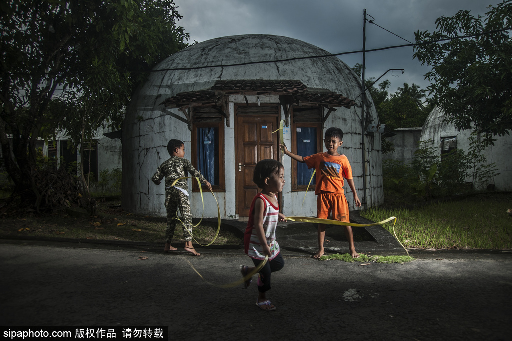 印尼海嘯十年后的災民村 圓頂房屋造型奇特成旅游景點