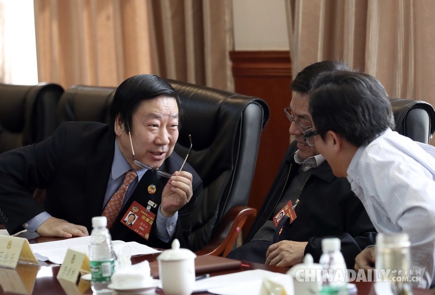 全國政協十二屆五次會議僑聯界別舉行小組會議