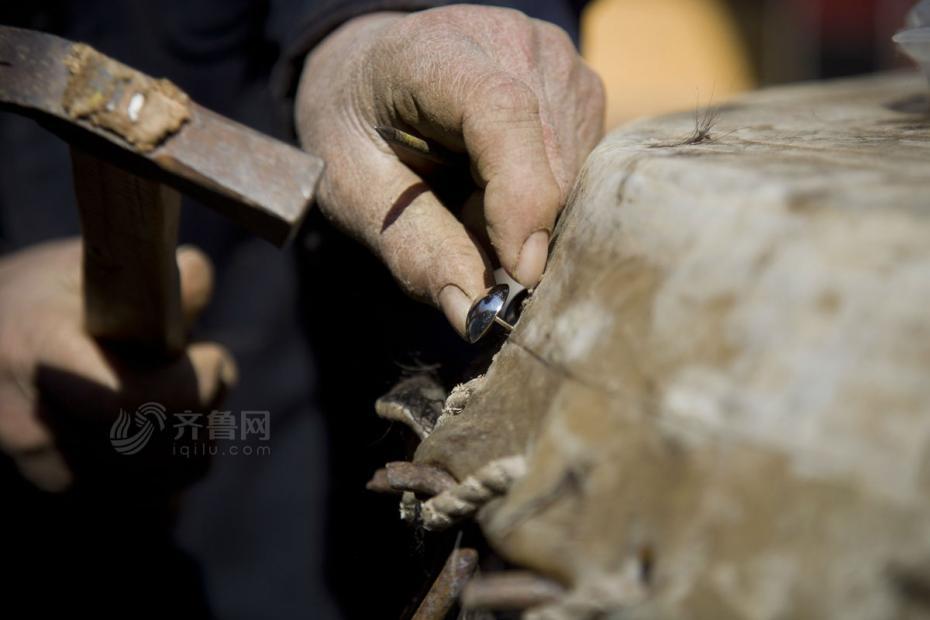 探訪山東濱州制鼓藝人 鼓面上跳出踢踏舞（圖）