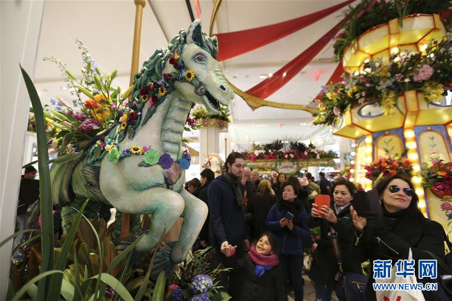 紐約梅西花展：花卉“嘉年華”（組圖）