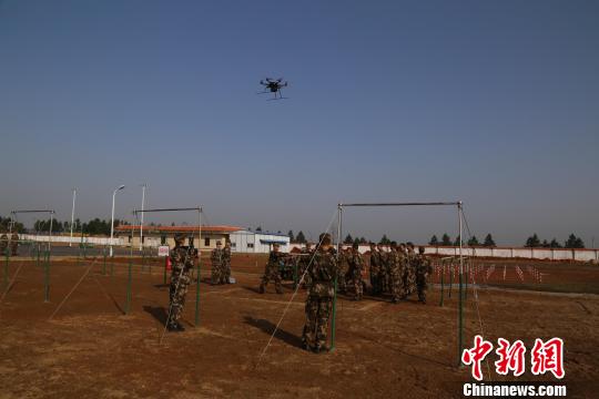 武警水電部隊大比武 動用無人機實時監控監考