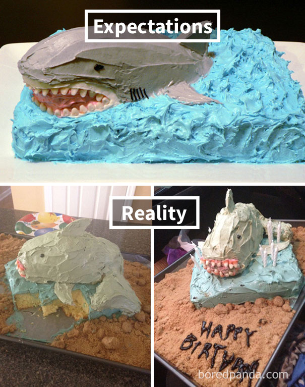 理想VS現實：這不是我想要的蛋糕！