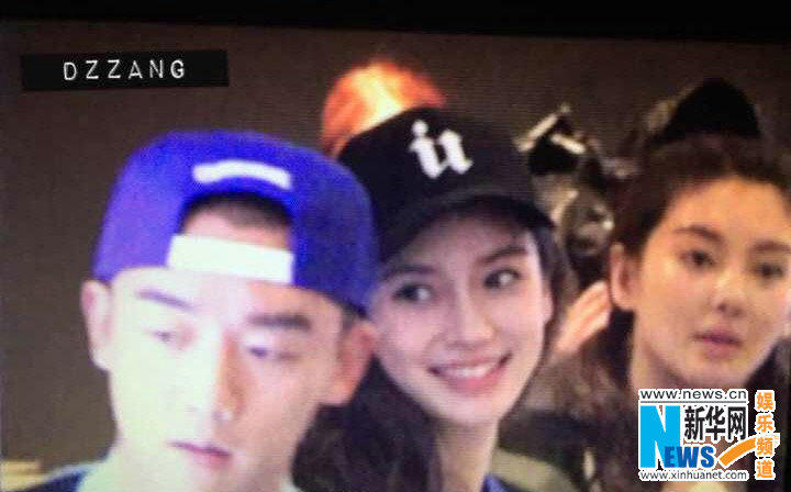 路人拍攝Angelababy跑男路透照 網友留言高糊也可愛