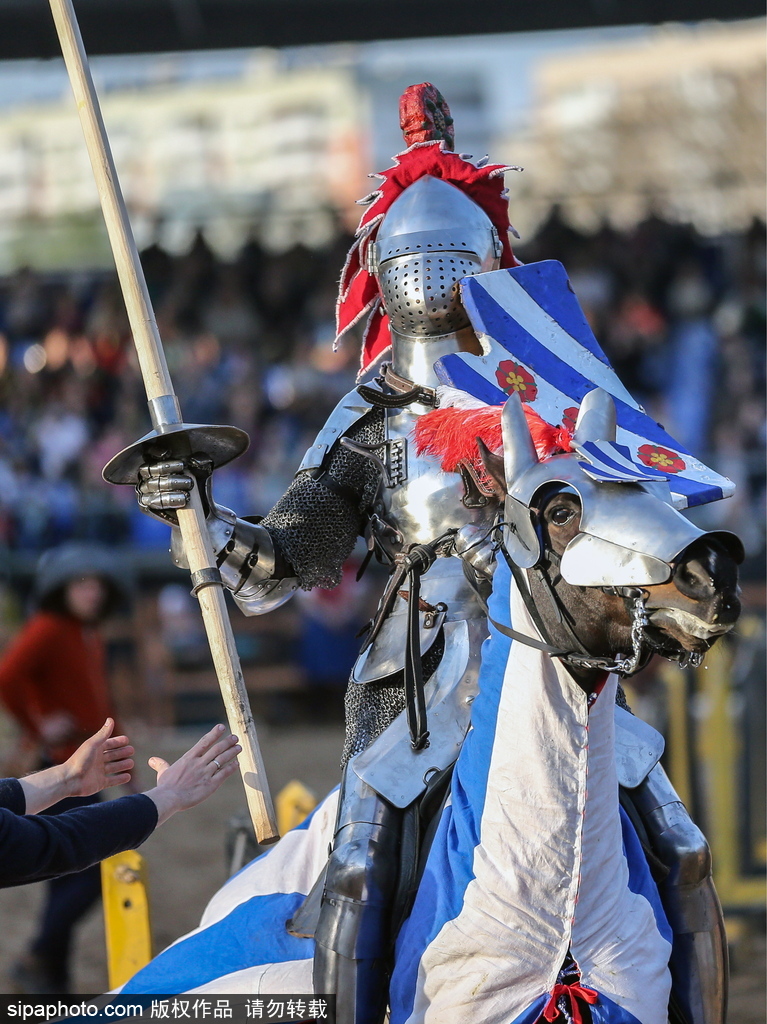 莫斯科舉行國際騎士節(jié) 全副武裝重現(xiàn)“中世紀”戰(zhàn)斗場景