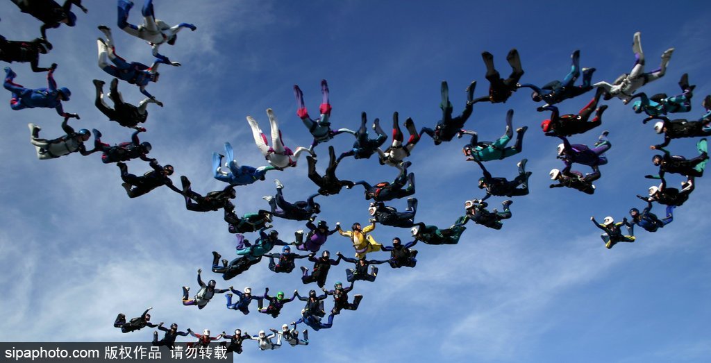 在云端看別樣風景 盤點全球跳傘趣聞