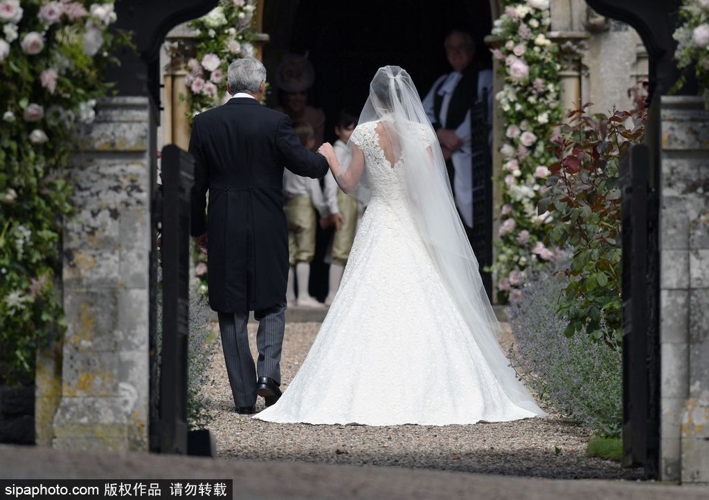 英國凱特王妃妹妹大婚 婚禮現場現場浪漫甜蜜