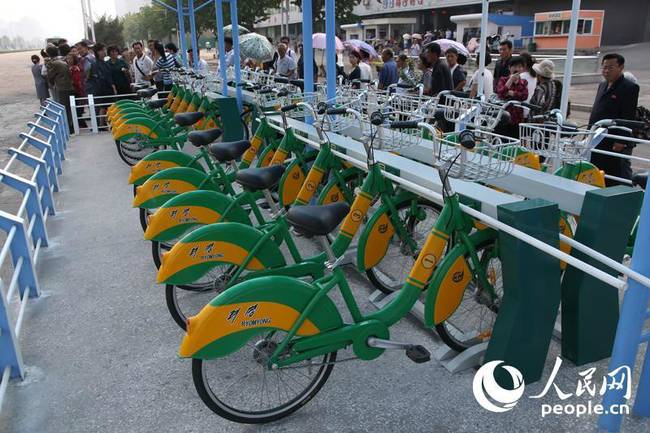 朝鮮開始推廣有樁共享單車(組圖)