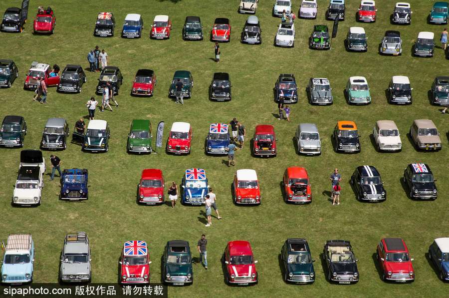不老的經(jīng)典 法國舉行迷你車集會(huì)充滿懷舊復(fù)古氣息