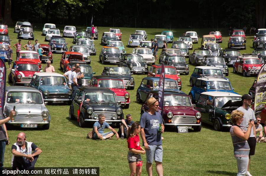 不老的經典 法國舉行迷你車集會充滿懷舊復古氣息