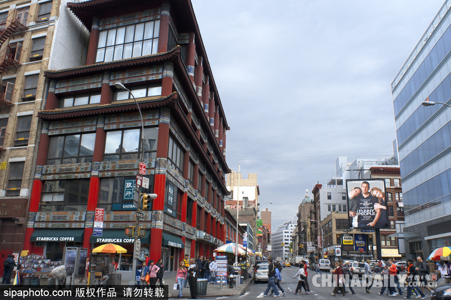領略繁華的美國紐約街景 中國元素濃郁
