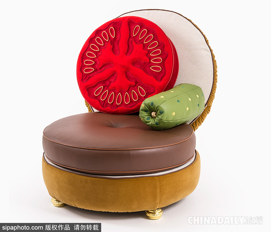 意大利設(shè)計公司打造創(chuàng)意家居 “快餐食物”變家具