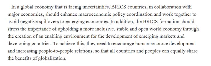 【老外談】金磚國家應(yīng)該加強合作