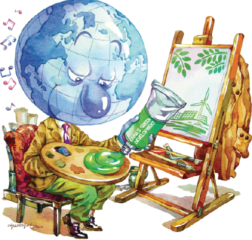 評論:中國和世界的綠色新政?