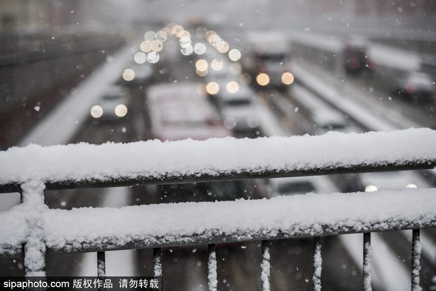 瑞典迎來今年第一場降雪 嚴重影響當地交通