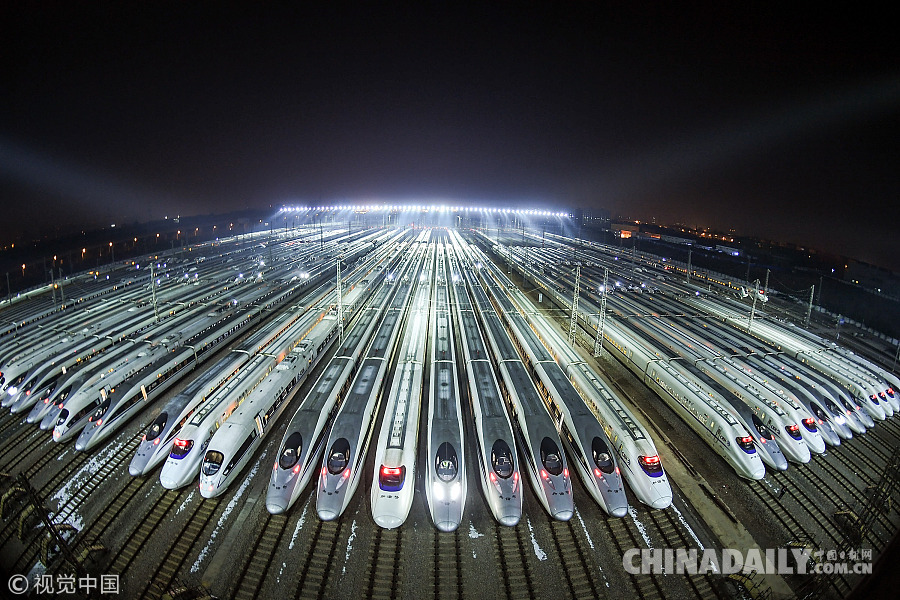 春運大幕開啟 動車組列車整裝待發