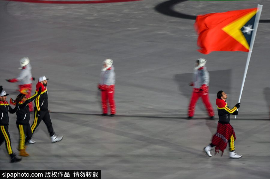 冰雪運動魅力無限！盤點平昌冬奧會開幕式上那些“特殊”參賽國
