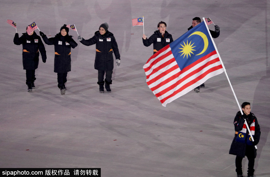 冰雪運動魅力無限！盤點平昌冬奧會開幕式上那些“特殊”參賽國