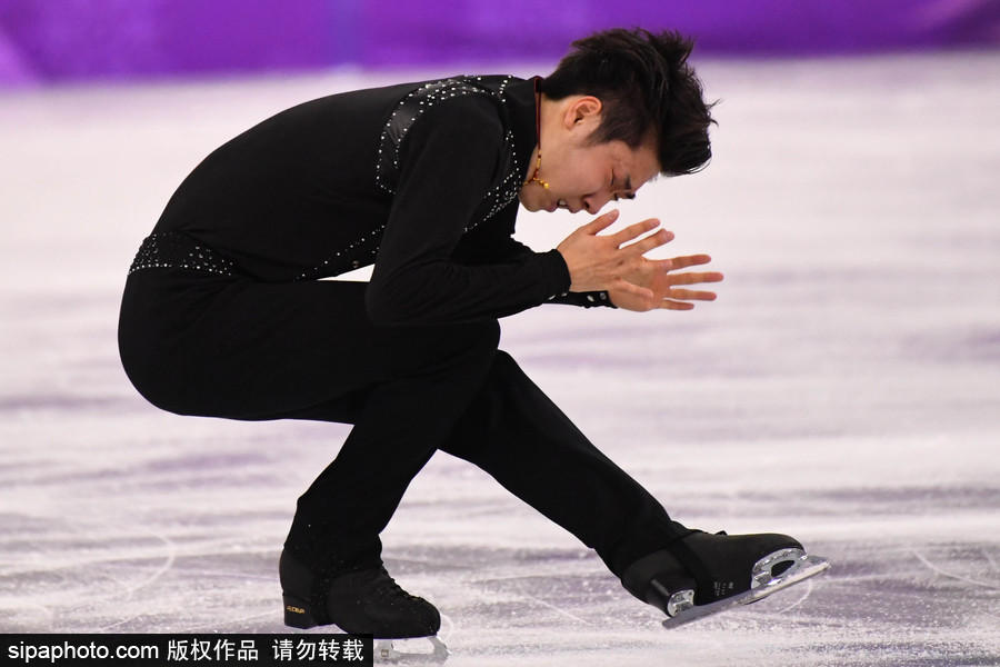 2018平昌冬奧會：花樣滑冰男子短節目 中國選手金博洋亮相
