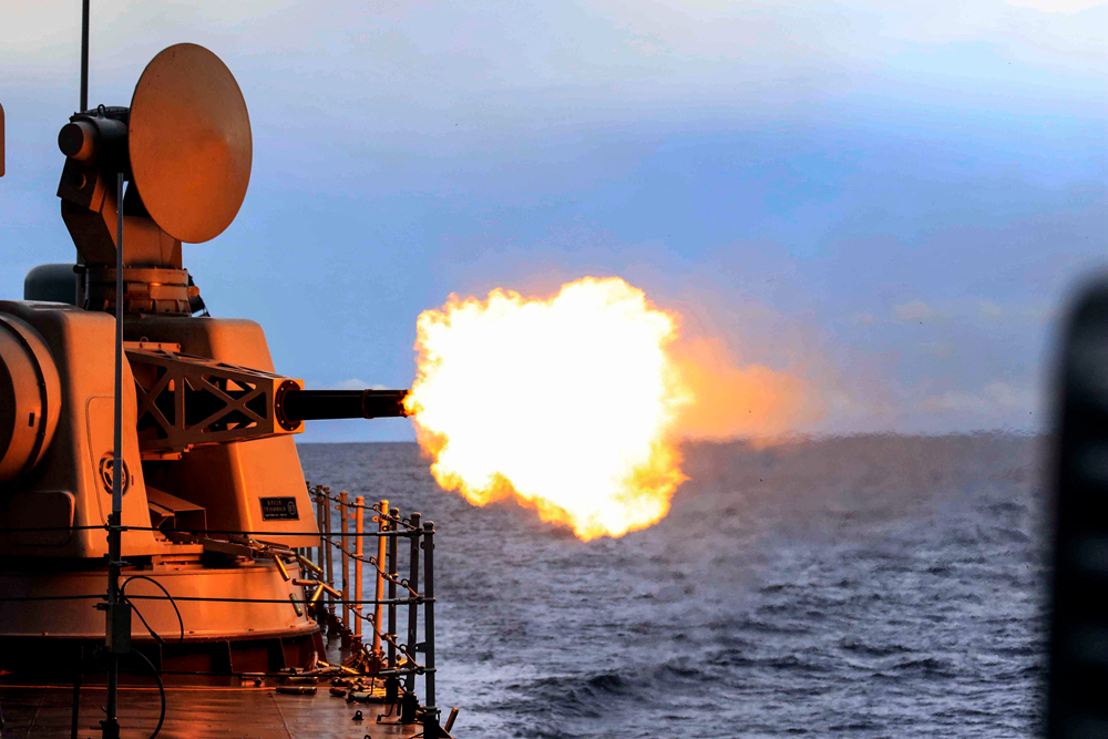 第29批護航編隊實際使用武器訓練 精確命中目標