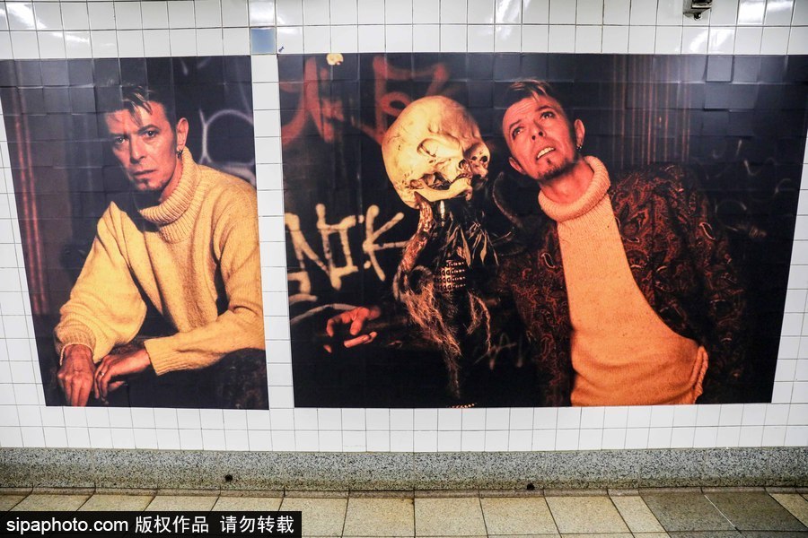 在美國地鐵遇見“大衛·鮑伊” 主題展覽回顧“搖滾變色龍”一生