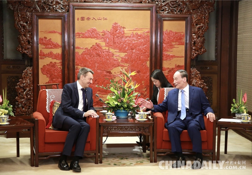 王岐山會(huì)見紅十字國際委員會(huì)主席莫雷爾