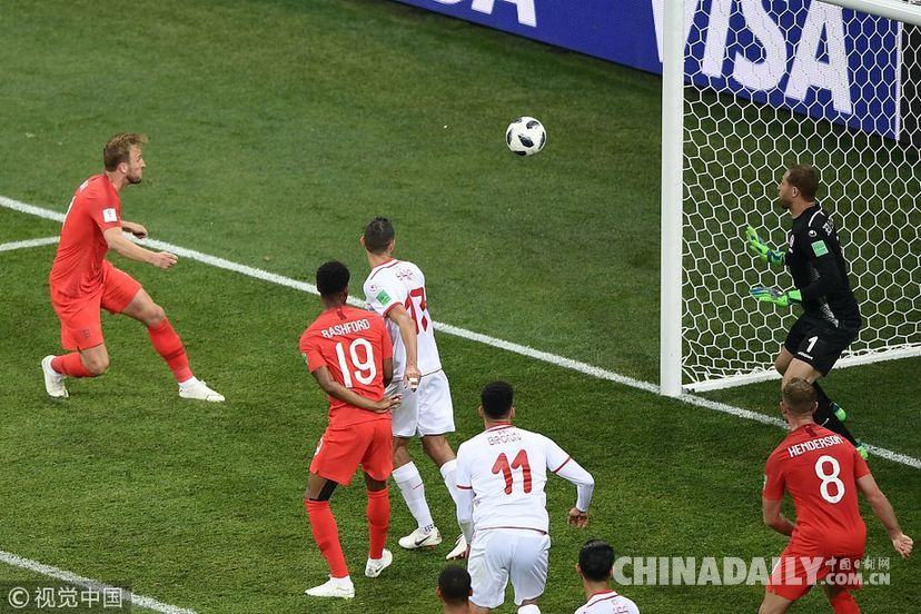 凱恩補(bǔ)時絕殺+梅開二度 英格蘭首戰(zhàn)2-1突尼斯
