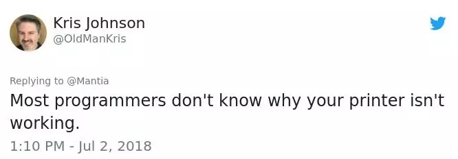 我是程序員，不懂修打印機！你的專業技能遭受過怎樣的誤解？