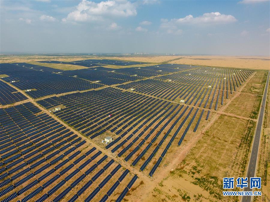 天空之眼瞰庫布其沙漠