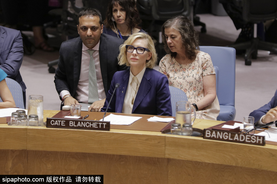 大魔王氣場超強！好萊塢女星凱特·布蘭切特現身聯合國會議