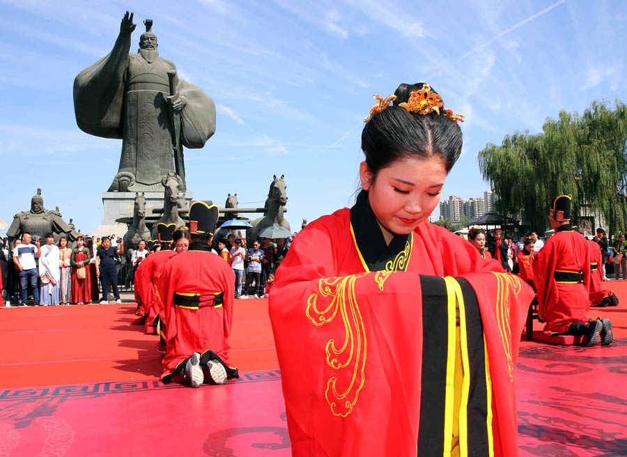 西安：體驗漢式婚禮 感受傳統文化