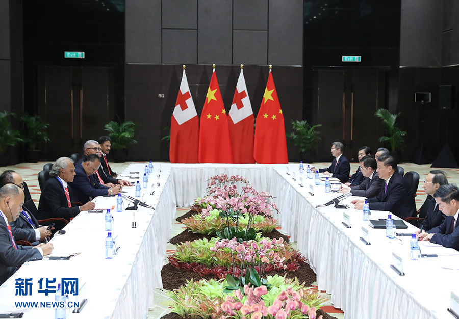 習近平會見建交太平洋島國領導人