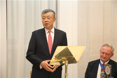 劉曉明大使在倫敦金融城“榮譽(yù)市民”授勛儀式上的講話：《堅(jiān)定信心，共創(chuàng)未來》