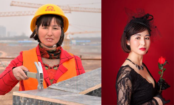 驚艷了時光！當女工們脫下工裝走進照相館[組圖]